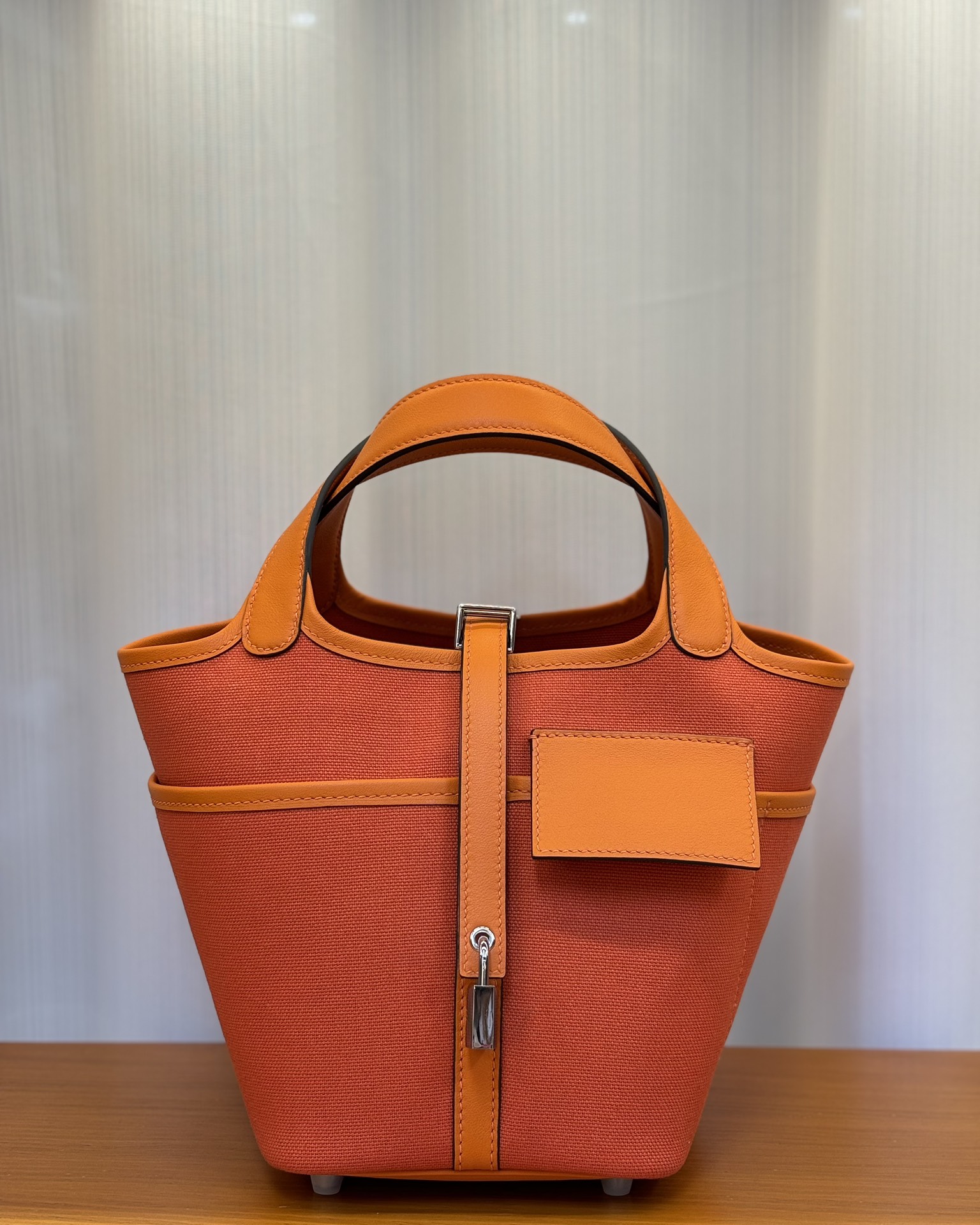 Hermes Picotin Lock 18 Pocket Bag In Orange